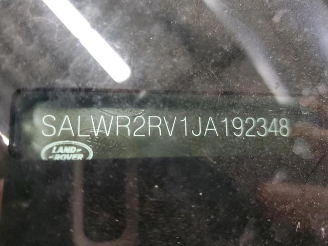 SALWR2RV1JA192348 - 2018 LAND ROVER RANGE ROVE HSE WHITE photo 12