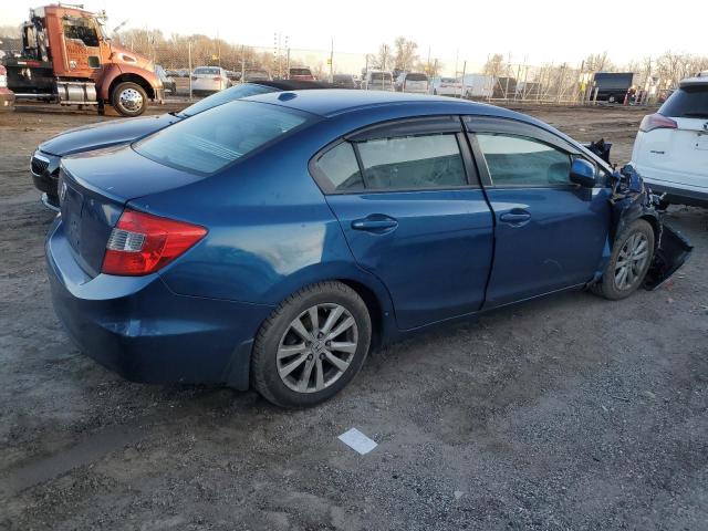 19XFB2F81CE314684 - 2022 HONDA CIVIC EX BLUE photo 3