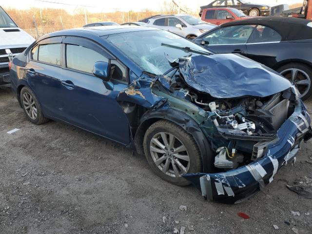 19XFB2F81CE314684 - 2022 HONDA CIVIC EX BLUE photo 4