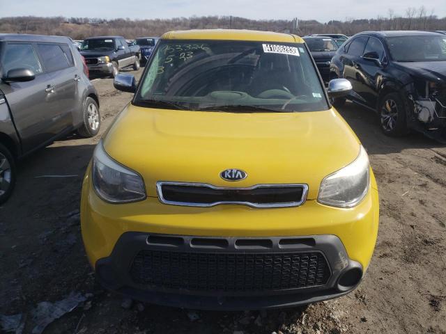 KNDJP3A55E7103392 - 2014 KIA SOUL + YELLOW photo 5