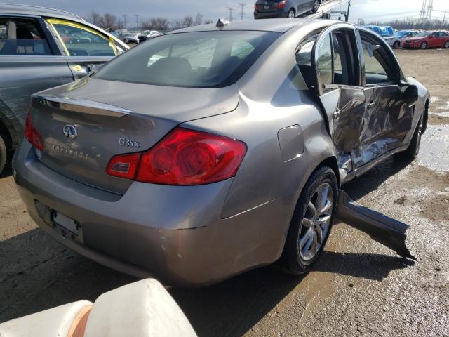 JNKBV61F58M252894 - 2008 INFINITI G35 GRAY photo 3