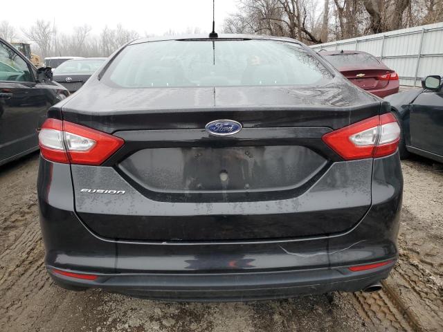 3FA6P0G77DR142009 - 2013 FORD FUSION S BLACK photo 6