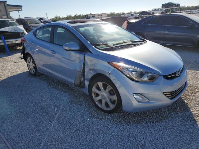 KMHDH4AE7DU520301 - 2013 HYUNDAI ELANTRA GLS BLUE photo 4