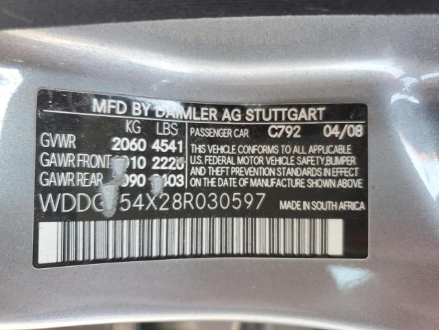 WDDGF54X28R030597 - 2008 MERCEDES-BENZ C 300 SILVER photo 13