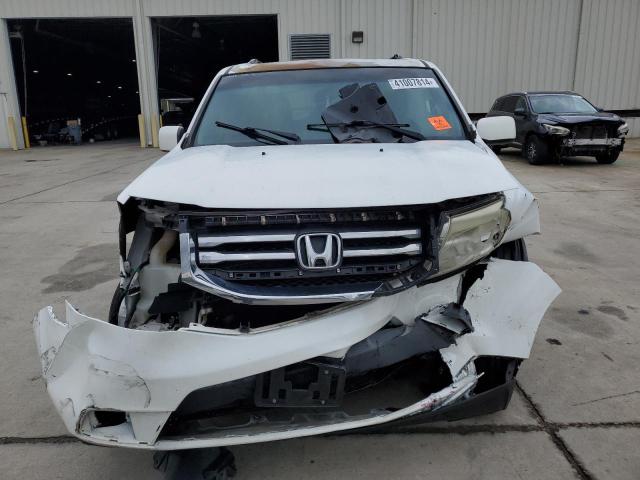 5FNYF3H56EB007529 - 2014 HONDA PILOT EXL WHITE photo 5