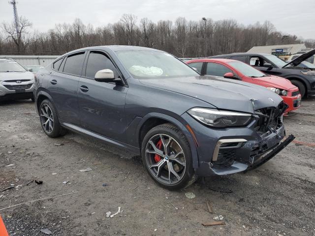 5UXCY8C01M9H36142 - 2021 BMW X6 M50I GRAY photo 4