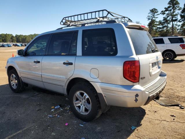 2HKYF18673H569502 - 2003 HONDA PILOT EXL SILVER photo 2