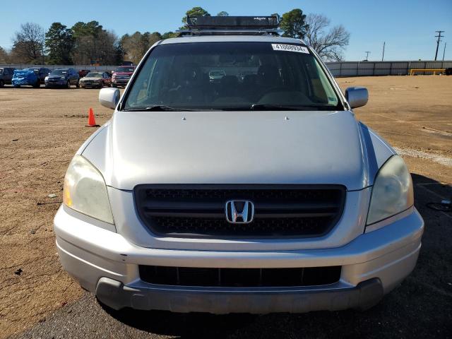 2HKYF18673H569502 - 2003 HONDA PILOT EXL SILVER photo 5