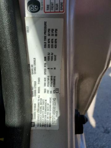 1GTDT149X88123745 - 2008 GMC CANYON TAN photo 12