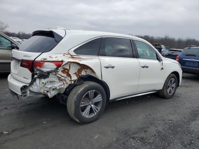 5J8YD4H30KL017378 - 2019 ACURA MDX WHITE photo 3