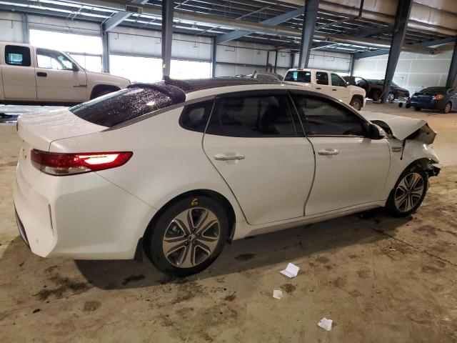 KNAGU4LE1J5020230 - 2018 KIA OPTIMA HYBRID WHITE photo 3