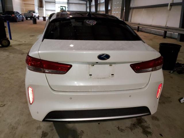 KNAGU4LE1J5020230 - 2018 KIA OPTIMA HYBRID WHITE photo 6