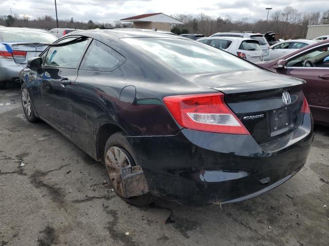 2HGFG3B56CH564320 - 2012 HONDA CIVIC LX BLACK photo 2