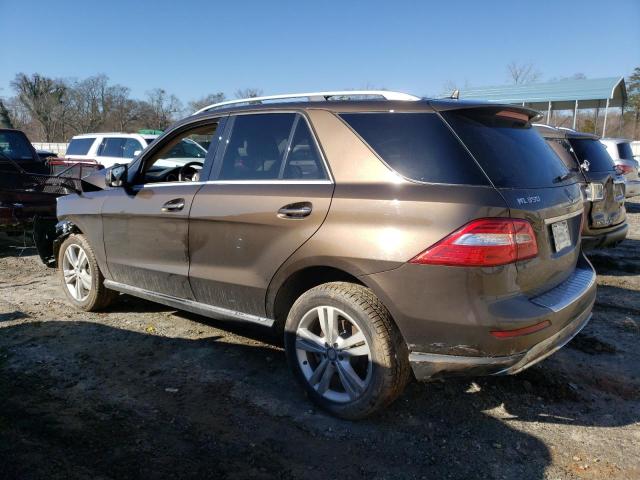 4JGDA5HB3EA380093 - 2014 MERCEDES-BENZ ML 350 4MATIC BROWN photo 2
