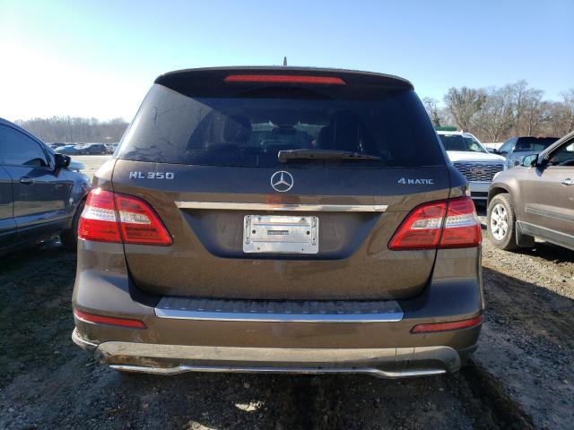 4JGDA5HB3EA380093 - 2014 MERCEDES-BENZ ML 350 4MATIC BROWN photo 6