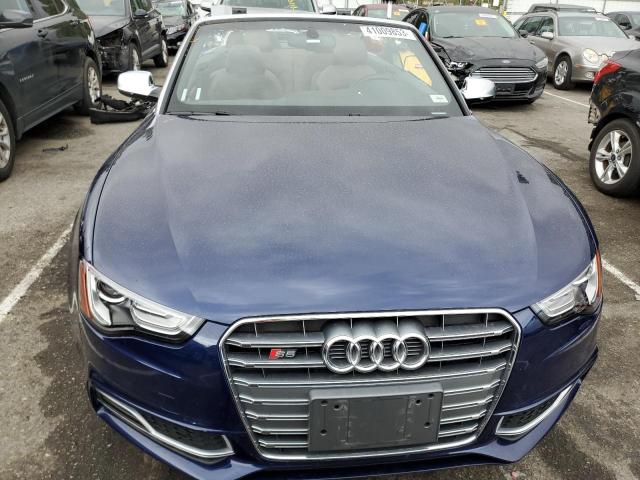 WAUCGAFH5EN007447 - 2014 AUDI S5 PREMIUM PLUS BLUE photo 5