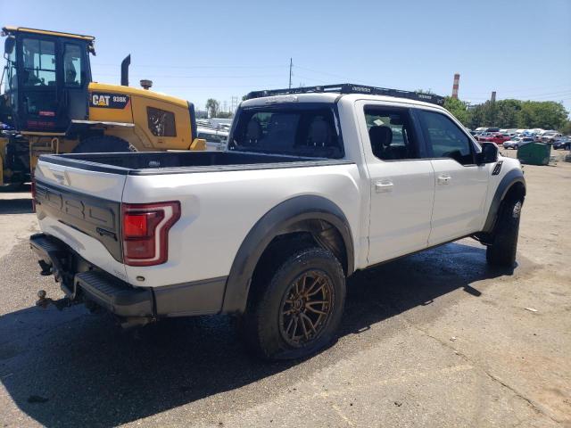 1FTFW1RGXJFE47464 - 2018 FORD F150 RAPTOR WHITE photo 3