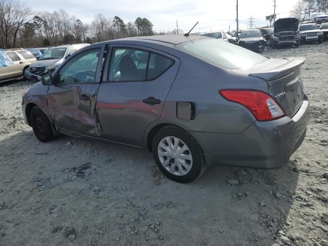 3N1CN7AP1GL849525 - 2016 NISSAN VERSA S GRAY photo 2