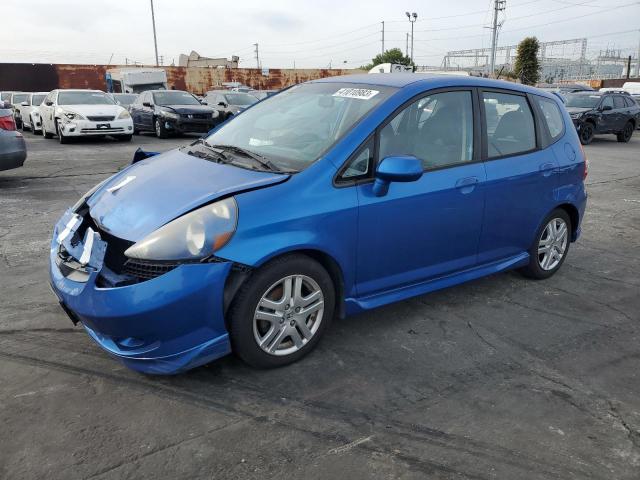 JHMGD38618S026926 - 2008 HONDA FIT SPORT BLUE photo 1