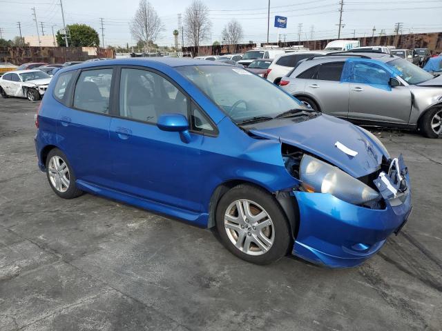 JHMGD38618S026926 - 2008 HONDA FIT SPORT BLUE photo 4