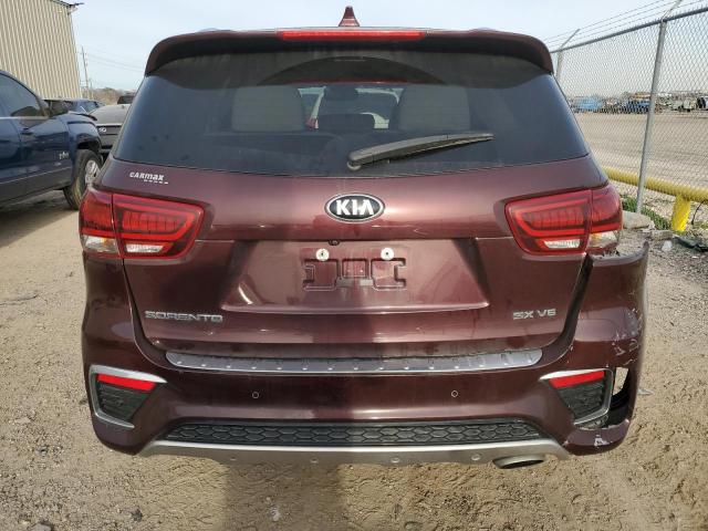 5XYPKDA59KG535934 - 2019 KIA SORENTO SX BURGUNDY photo 6