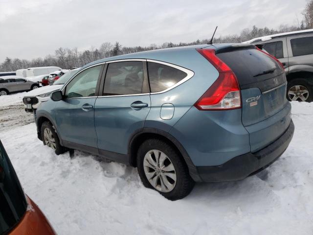 2HKRM4H59EH712536 - 2014 HONDA CR-V EX BLUE photo 2