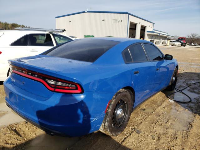 2C3CDXKTXHH664089 - 2017 DODGE CHARGER POLICE BLUE photo 3