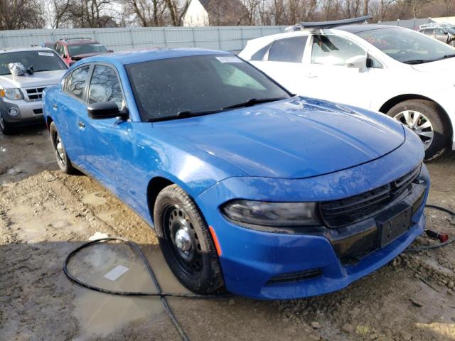 2C3CDXKTXHH664089 - 2017 DODGE CHARGER POLICE BLUE photo 4
