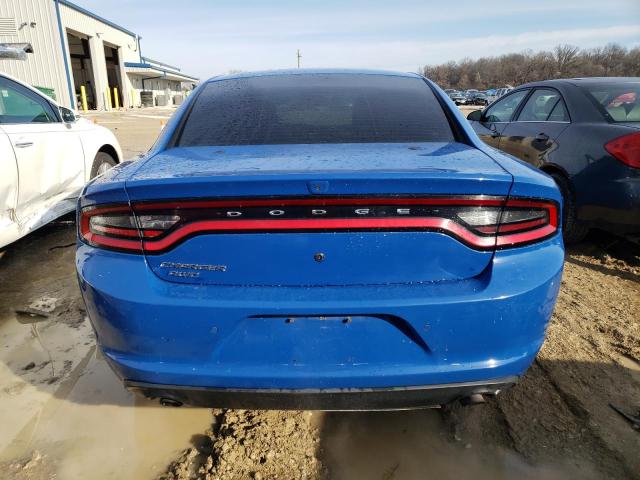 2C3CDXKTXHH664089 - 2017 DODGE CHARGER POLICE BLUE photo 6