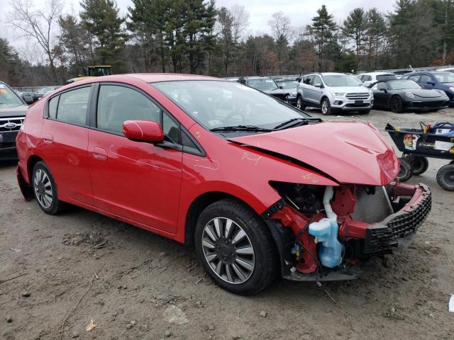 JHMZE2H32ES002555 - 2014 HONDA INSIGHT RED photo 4