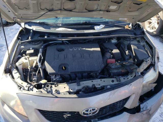 2T1BU4EE7AC371107 - 2010 TOYOTA COROLLA BASE TAN photo 11