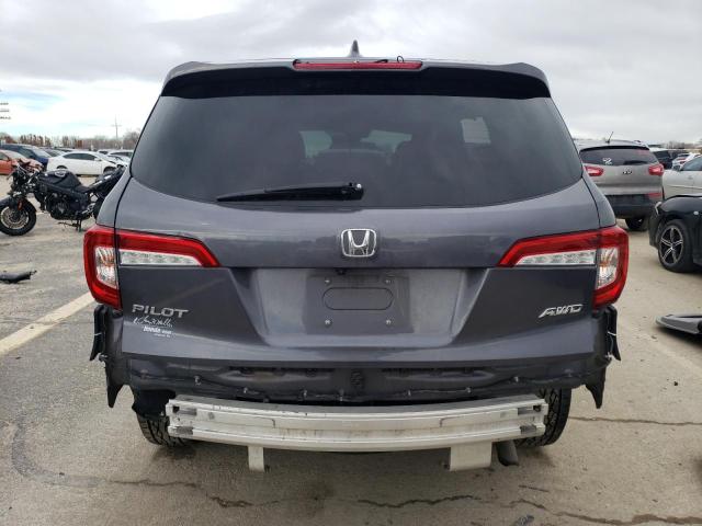 5FNYF6H50KB044556 - 2019 HONDA PILOT EXL GRAY photo 6