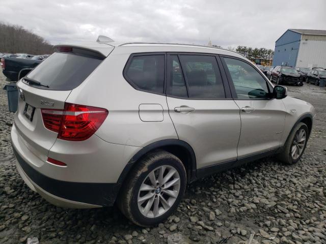 5UXWX9C58D0A25902 - 2013 BMW X3 XDRIVE28I SILVER photo 3