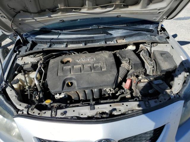 1NXBU4EEXAZ224794 - 2010 TOYOTA COROLLA BASE SILVER photo 11