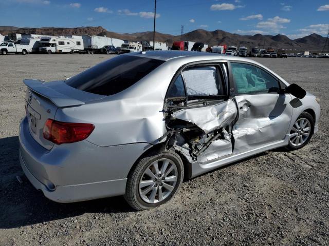 1NXBU4EEXAZ224794 - 2010 TOYOTA COROLLA BASE SILVER photo 3