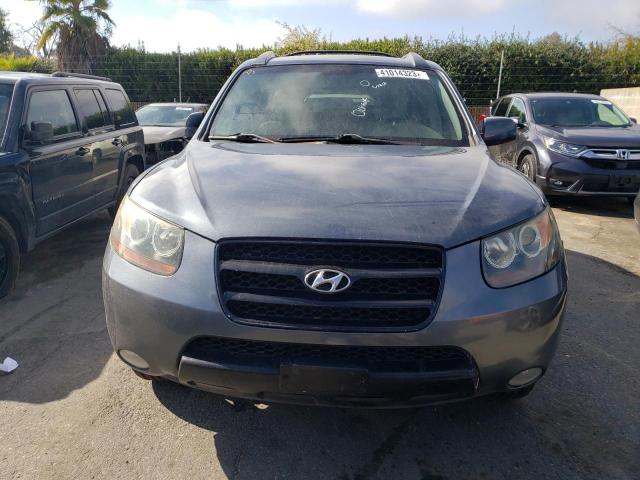 5NMSH13E07H026266 - 2007 HYUNDAI SANTA FE SE BLUE photo 5