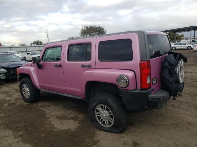 5GTEN13E198136925 - 2009 HUMMER H3 PINK photo 2