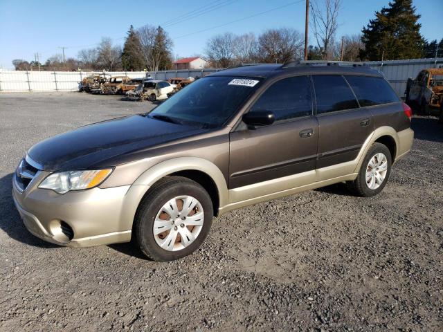 4S4BP60C587320351 - 2008 SUBARU OUTBACK TAN photo 1