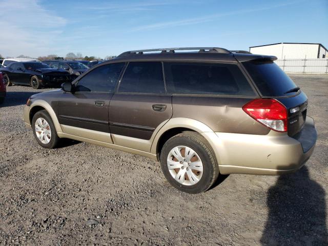 4S4BP60C587320351 - 2008 SUBARU OUTBACK TAN photo 2