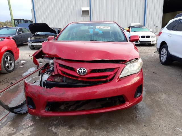 2T1BU4EE7BC536560 - 2011 TOYOTA COROLLA BASE RED photo 5