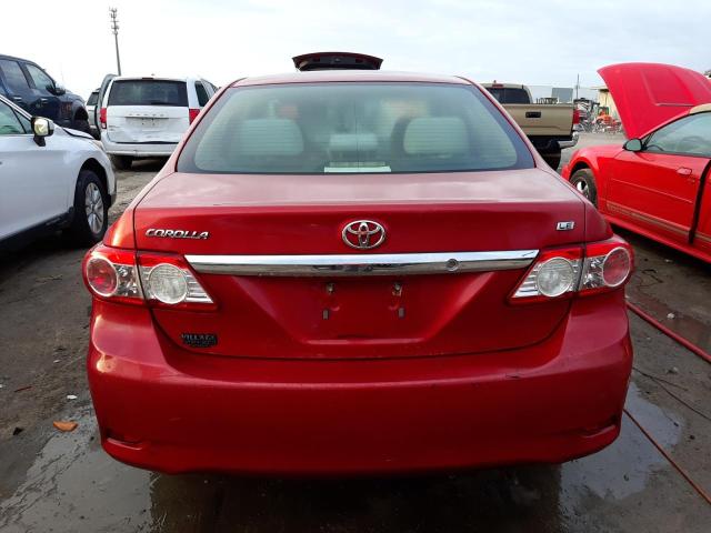 2T1BU4EE7BC536560 - 2011 TOYOTA COROLLA BASE RED photo 6