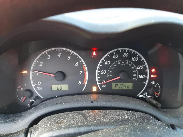 2T1BU4EE7BC536560 - 2011 TOYOTA COROLLA BASE RED photo 9