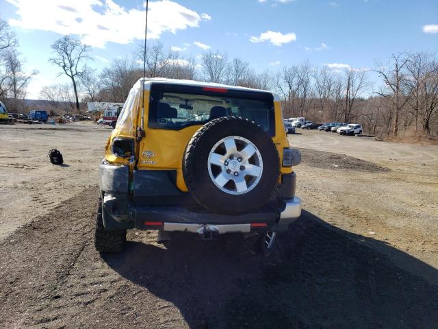 JTEBU11F18K009758 - 2008 TOYOTA FJ CRUISER YELLOW photo 6