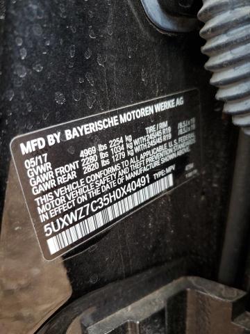 5UXWZ7C35H0X40491 - 2017 BMW X3 SDRIVE28I 黑色 照片 13