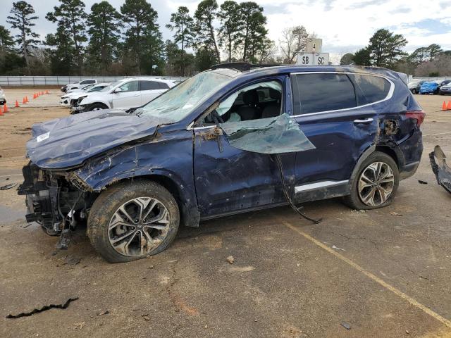 5NMS53AA0KH057191 - 2019 HYUNDAI SANTA FE LIMITED BLUE photo 1