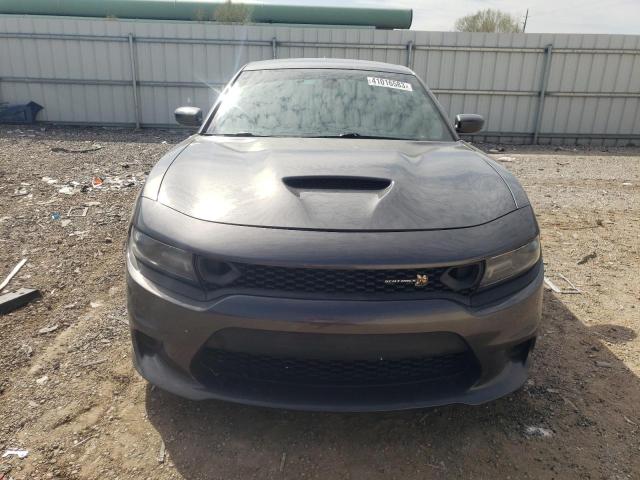 2C3CDXGJ7KH661827 - 2019 DODGE CHARGER SCAT PACK GRAY photo 5