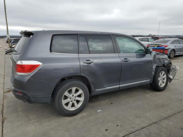 5TDBK3EH8CS130726 - 2012 TOYOTA HIGHLANDER BASE GRAY photo 3