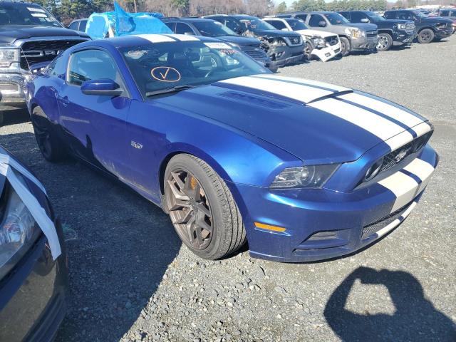 1ZVBP8CF0D5233143 - 2013 FORD MUSTANG GT BLUE photo 4