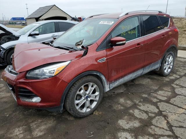 1FMCU0J92EUD16431 - 2014 FORD ESCAPE TITANIUM RED photo 1