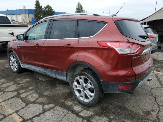 1FMCU0J92EUD16431 - 2014 FORD ESCAPE TITANIUM RED photo 2